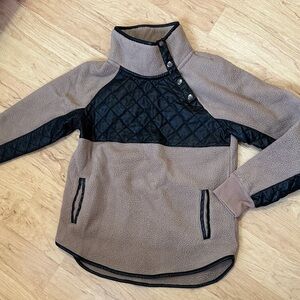 Abercrombie & Fitch Snap-Up Pullover Fleece Women’s